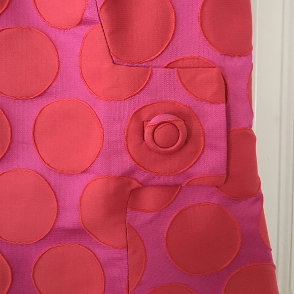 Boden Dresses & Skirts - Pink/Orange polka dot Boden Dress sz 8 US